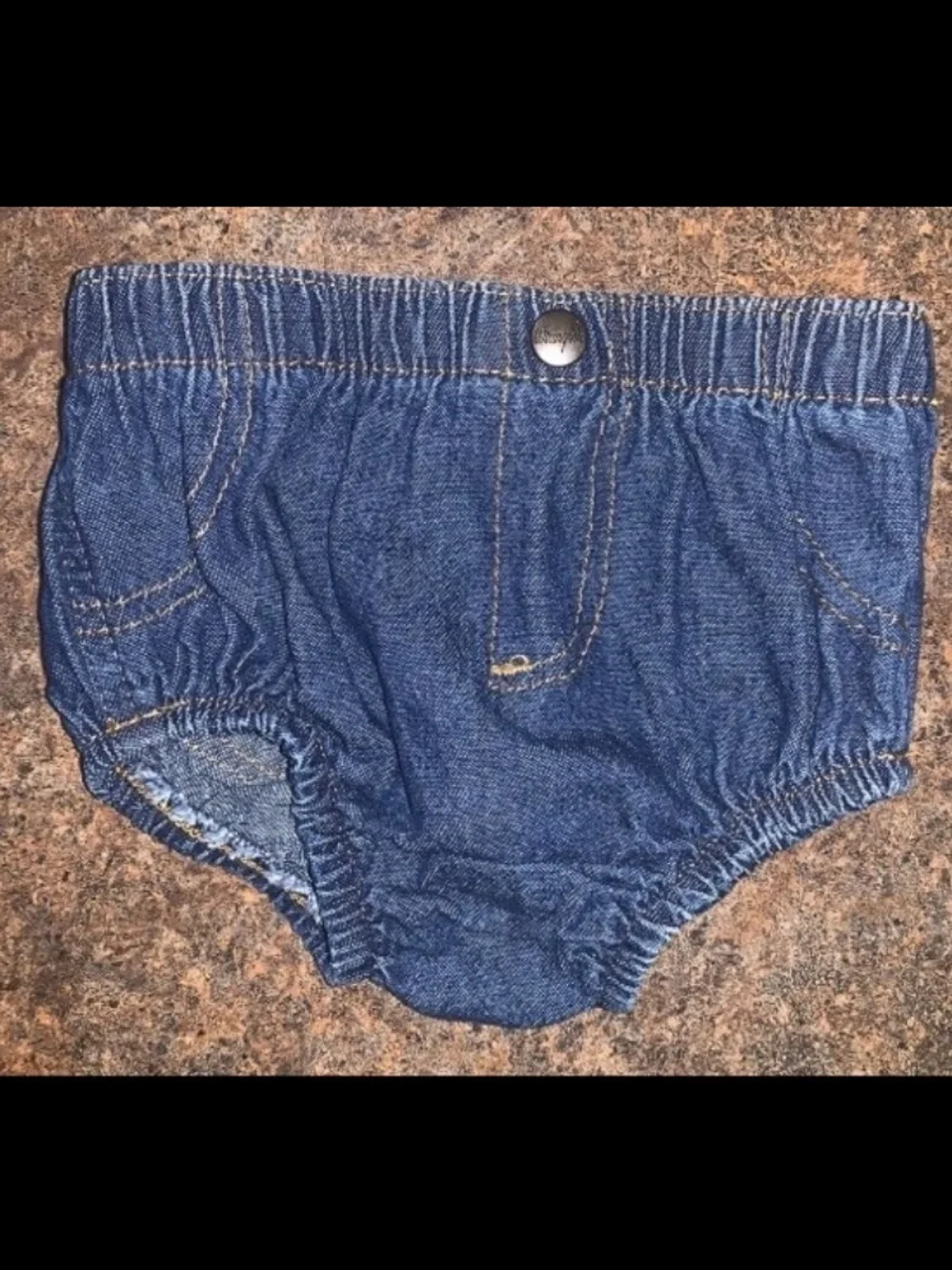 Wrangler® Baby Boys Denim Diaper Cover 6 Months